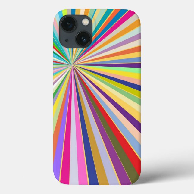 Funda De Case-Mate Para iPhone Fondo rayado fresco (Reverso)