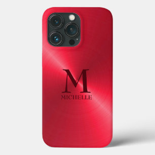 Funda Para iPhone 13 Pro Fondo rojo monocromático