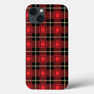 Funda Para iPhone 13 Fondo rojo plagado