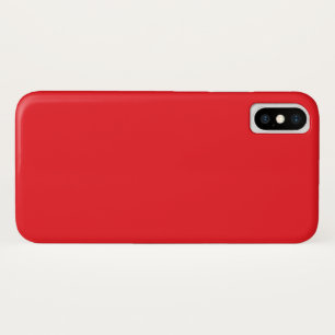 Funda Para iPhone X Fondo Rojo Sólido