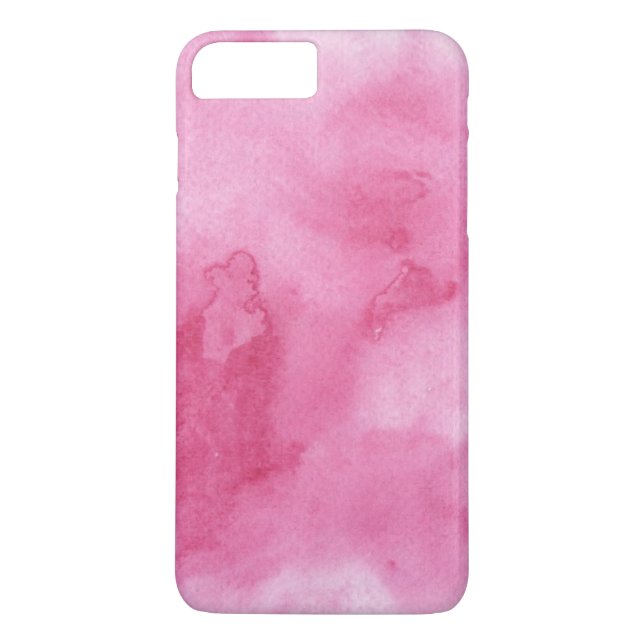 Funda De Case-Mate Para iPhone fondo rosado de la acuarela para su (Reverso)