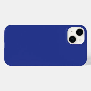 Funda Para iPhone 14 De Case-Mate Fondo Sólido Azul Profundo   Diseño Minimalista Au