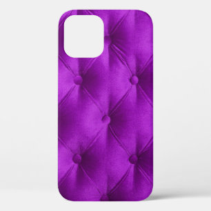 Funda Para iPhone 12 Fondo textil violeta de terciopelo violeta,