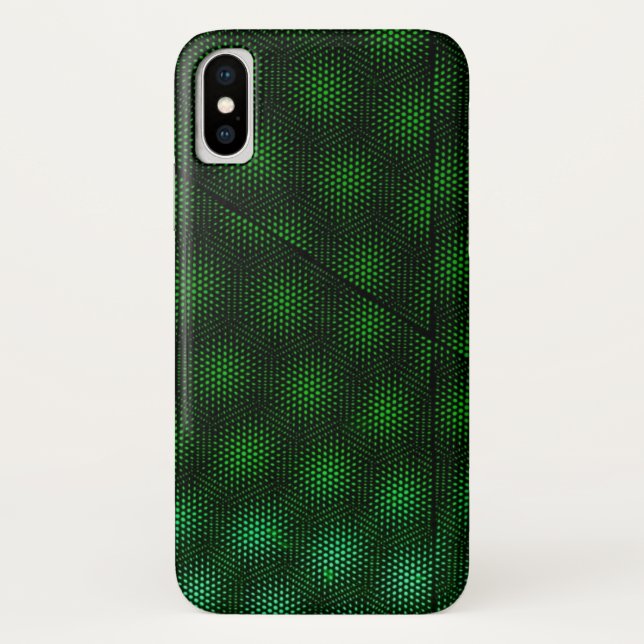 Funda De Case-Mate Para iPhone Fondo verde abstracto (Reverso)