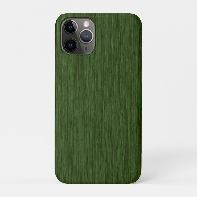 Funda De Case-Mate Para iPhone Fondo Verde Rústico de Madera Grave (Reverso)