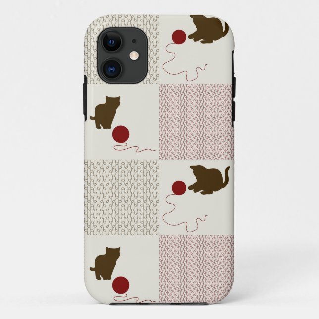 Funda De Case-Mate Para iPhone Fondos de los gatitos (Reverso)