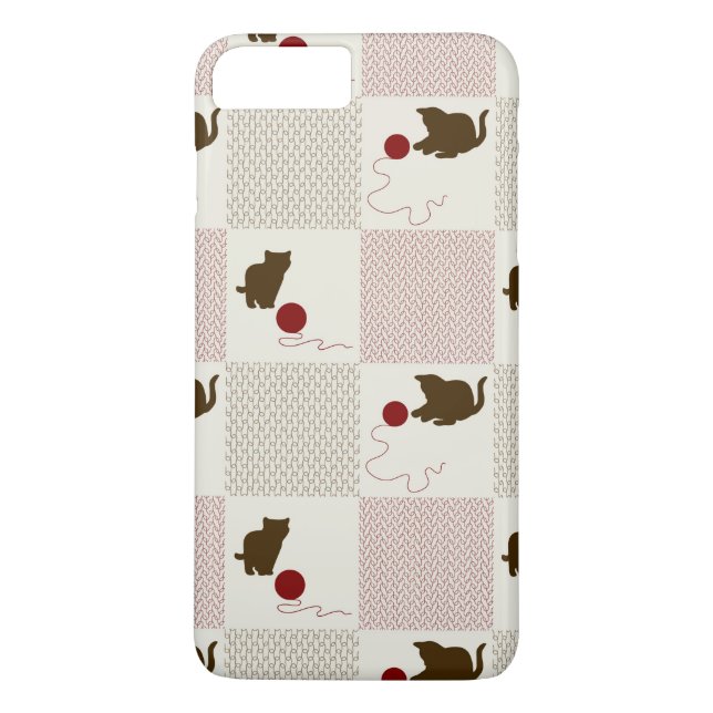 Funda De Case-Mate Para iPhone Fondos de los gatitos (Reverso)