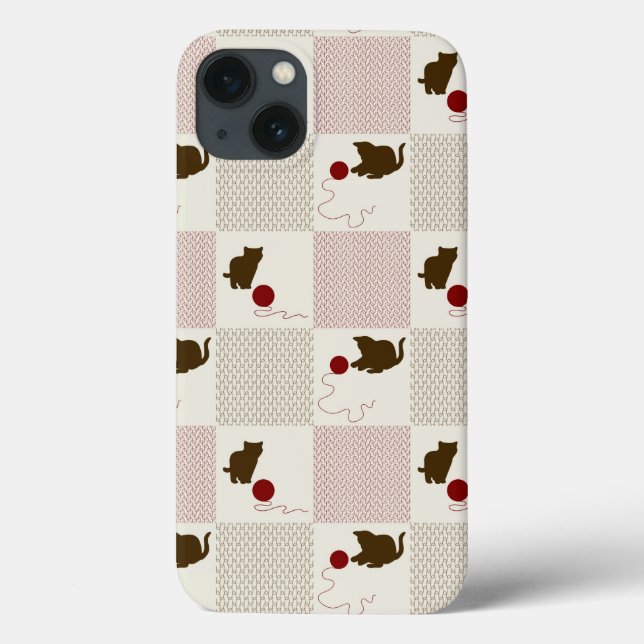 Funda De Case-Mate Para iPhone Fondos de los gatitos (Reverso)