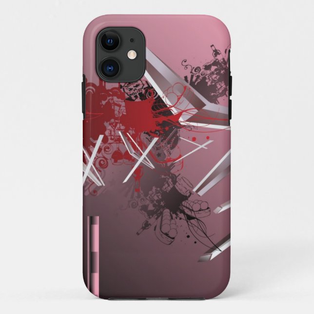 Funda De Case-Mate Para iPhone Fondos del diseño (Reverso)