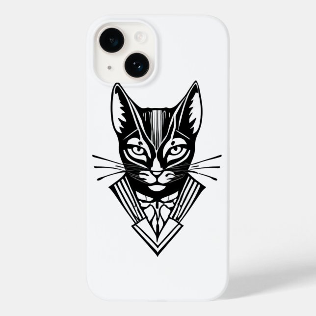 Funda De Case-Mate Para iPhone Fonecasa de Gato Bossy (Reverso )