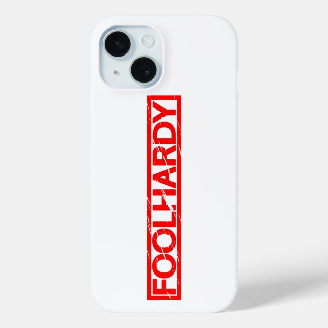 Funda De Case-Mate Para iPhone Foolhardy Stamp (Reverso )
