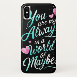 Funda Para iPhone X Forever Yours" - Romantic Cita