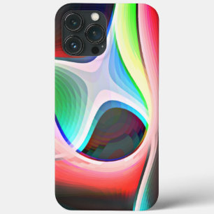 Funda Para iPhone 13 Pro Max Forma abstracta de color de la superposición de re