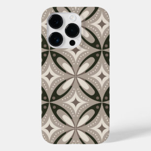 Funda Para iPhone 14 Pro De Case-Mate Formas circulares retro beige y marrón