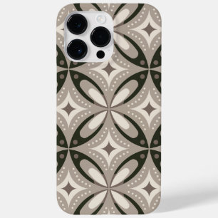 Funda Para iPhone 14 Pro Max De Case-Mate Formas circulares retro beige y marrón