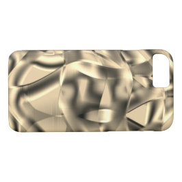 Funda Para iPhone 8/7 Formas curvadas beige o caqui, con tonos luminosos
