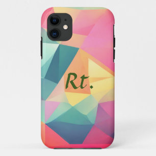 Funda Para iPhone 11 Formas geométricas abstractas coloridas añaden nom