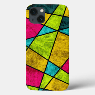 Funda Para iPhone 13 Formas geométricas abstractas de neón coloridas