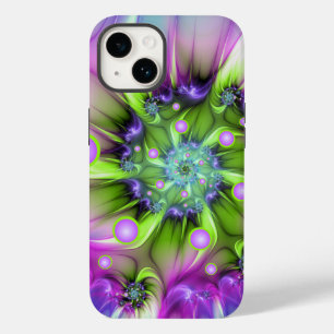 Funda Para iPhone 14 De Case-Mate Formas redondeadas en espiral coloridas Resumen de