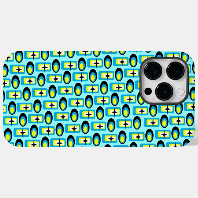 Funda De Case-Mate Para iPhone Formas retro (Reverso  (Horizontal))