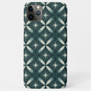 Funda Para iPhone 11 Pro Max formas verdes retro