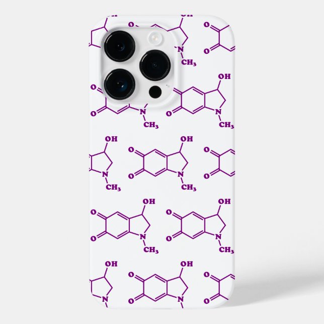 Funda De Case-Mate Para iPhone Fórmula química molecular de Adrenocromo (Reverso )