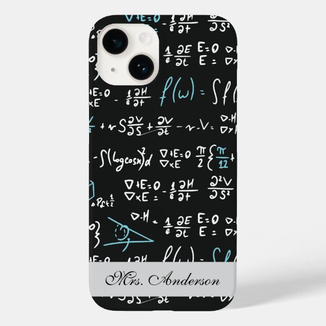 Funda De Case-Mate Para iPhone Fórmulas Matemáticas (Reverso )
