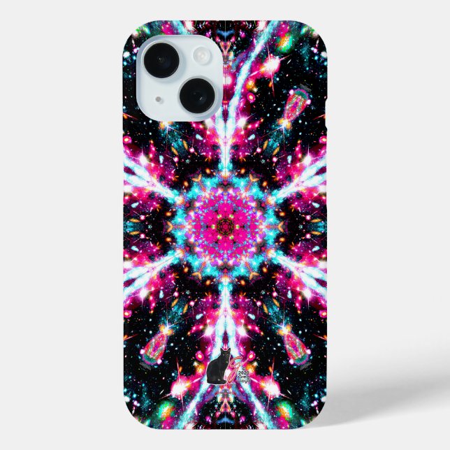 Funda De Case-Mate Para iPhone Foshorescencia Stellar Kaleid (Reverso )