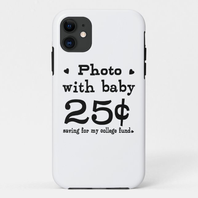 Funda De Case-Mate Para iPhone Foto De 25 Centavos Con Bebé (Reverso)