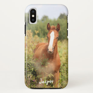 Funda Para iPhone XS Foto de caballo ecuestre personalizado