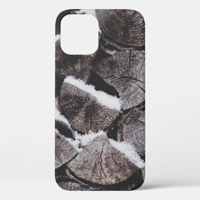 Funda De Case-Mate Para iPhone Foto de cierre de la pila de leña (Reverso )