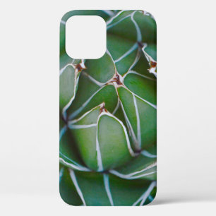 Funda Para iPhone 12 Foto de cierre de planta verde y blanca