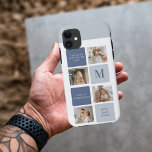 Funda Para iPhone 11 Foto de colección moderna y regalo del Día de los<br><div class="desc">Modern Collage Photo & Blue Happy Fathers Day Gift es un regalo personalizado y reflexivo para celebrar al hombre especial en tu vida en el Día del Padre. El regalo incluye un marco de fotografía de collage muy bien diseñado con espacio para múltiples imágenes, que permite capturar y mostrar tus...</div>