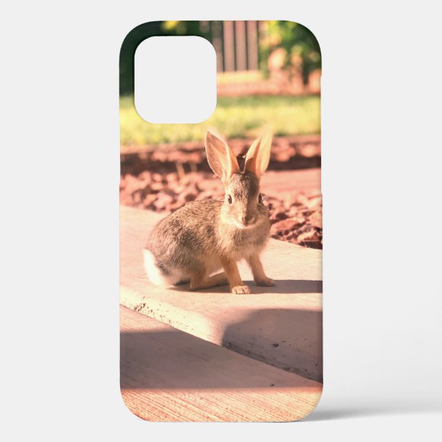 Funda De Case-Mate Para iPhone foto de conejo de Pascua de primavera (Reverso )