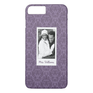 Funda Para iPhone 8 Plus/7 Plus Foto de encargo y papel pintado púrpura de lujo