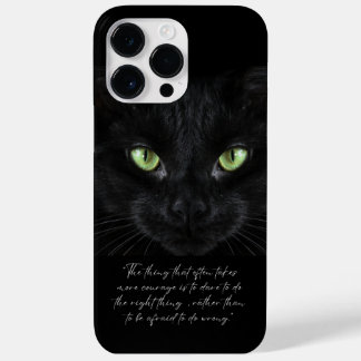 Funda Para iPhone 14 Pro Max De Case-Mate Foto de gato negro, sabiduría