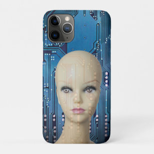 Funda Para iPhone 11 Pro Foto de inteligencia artificial de Guay Blue Woman