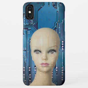 Funda Para iPhone XS Max Foto de inteligencia artificial de Guay Blue Woman
