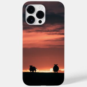 Funda Para iPhone 14 Pro Max De Case-Mate Foto de la naturaleza del atardecer de las ovejas