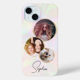 Funda Para iPhone 15 Foto de lujo irlandés Faux Holographic