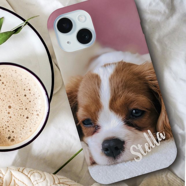 Funda De Case-Mate Para iPhone Foto de Mascota de Personalizado con nombre person (Subido por el creador)