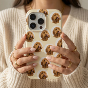 Funda Para iPhone 15 Pro Foto de mascota personalizada Cara de perro person