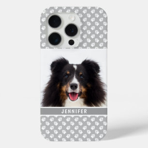 Funda Para iPhone 15 Pro Foto de mascota personalizada con patas blancas so