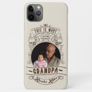 Funda Para iPhone 11 Pro Max Foto de mejor cita del abuelo en el mundo de la Vi