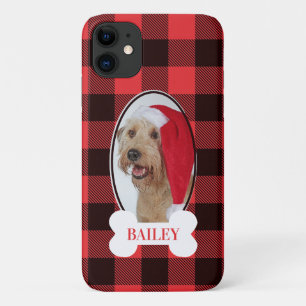 Funda Para iPhone 11 Foto de perro en plaid