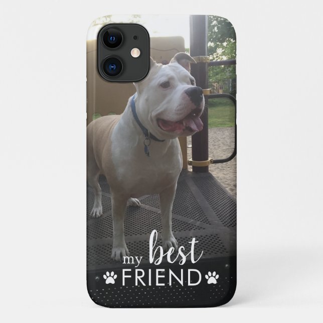 Funda De Case-Mate Para iPhone Foto de perro Mi mejor amigo (Reverso)
