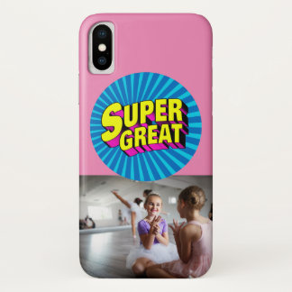 Funda Para iPhone X Foto de Personalizado Super Great
