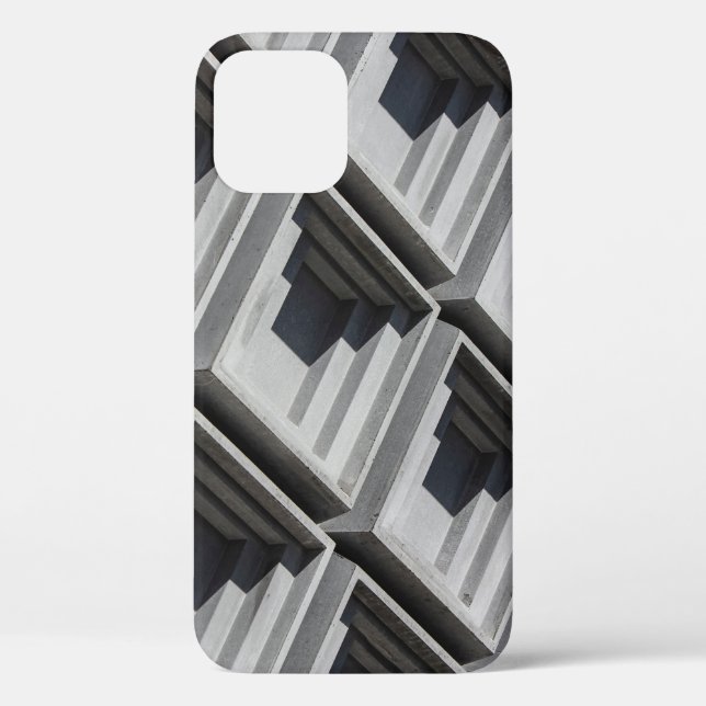 Funda De Case-Mate Para iPhone Foto de primer plano del edificio gris (Reverso )