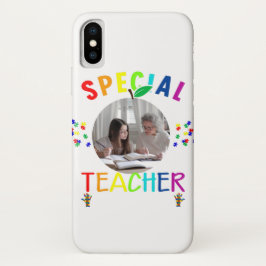 Funda Para iPhone X Foto de profesor especial inspirador