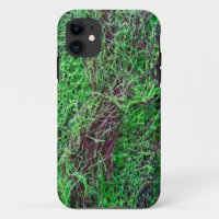 Foto de textura de musgo de bosque verde vibrante